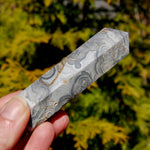 Crazy lace agate crystal tower