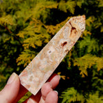 Pink Crazy Lace Agate Crystal Tower