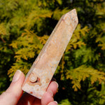 Pink Crazy Lace Agate Crystal Tower