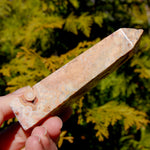 Pink Crazy Lace Agate Crystal Tower