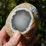 Window Agate Semi Polished Crystal Nodule, Brazil
