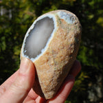 Window Agate Semi Polished Crystal Nodule, Brazil