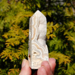 Pink Crazy Lace Agate Druzy Crystal Tower