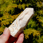 Pink Crazy Lace Agate Druzy Crystal Tower
