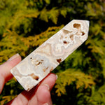 Pink Crazy Lace Agate Druzy Crystal Tower