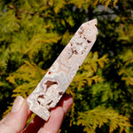 Pink Crazy Lace Agate Druzy Crystal Tower