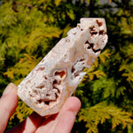 Pink Crazy Lace Agate Druzy Crystal Tower