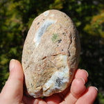 Window Agate Semi Polished Crystal Nodule, Brazil