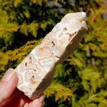 Pink Crazy Lace Agate Druzy Crystal Tower