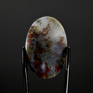 Red Moss Agate Cabochon