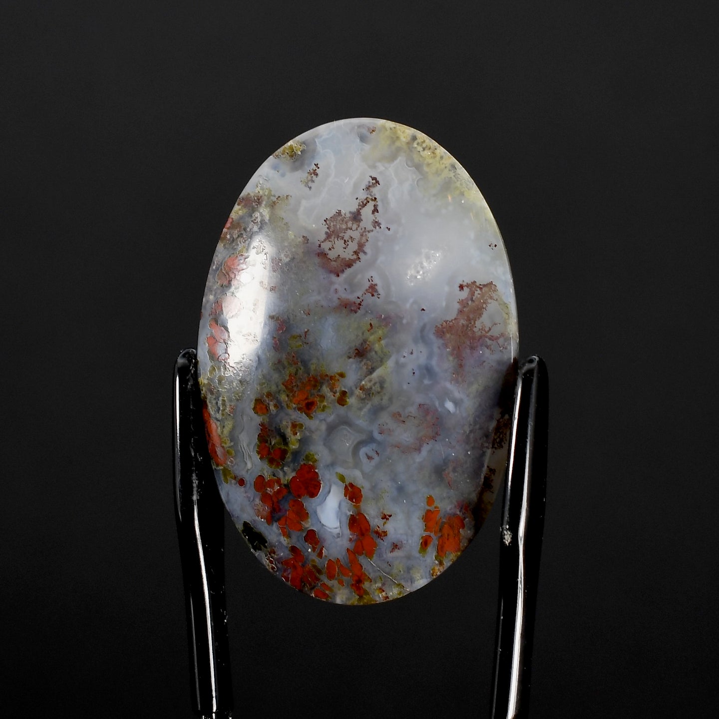 Red Moss Agate Cabochon