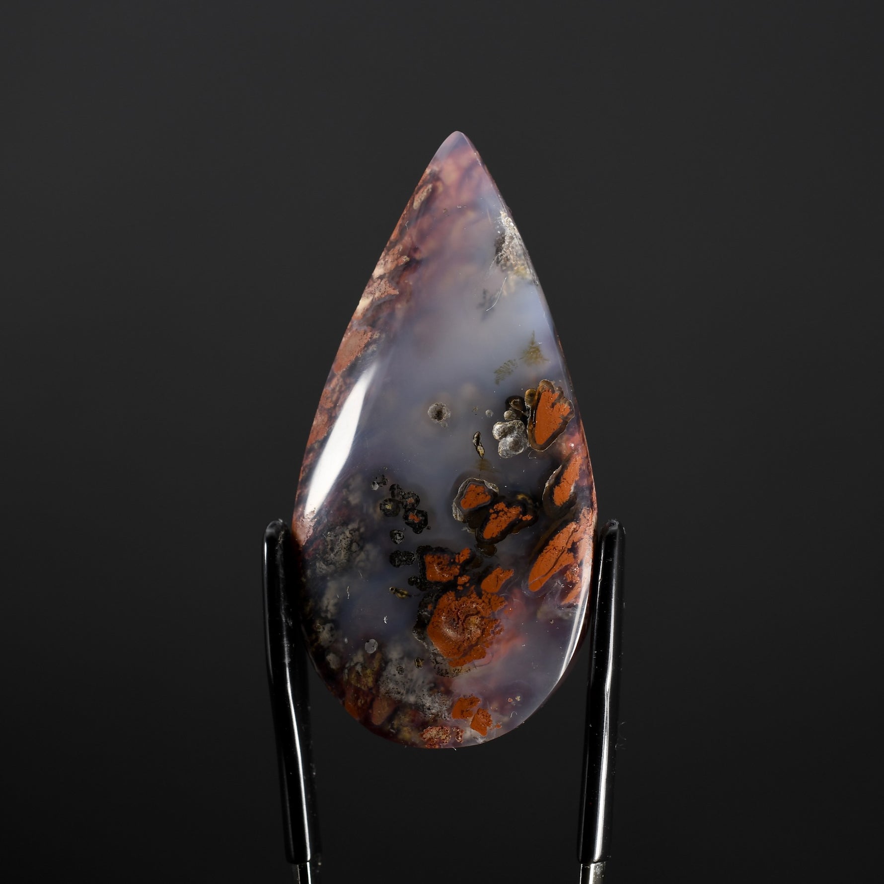 Pink Moss Agate Cabochon