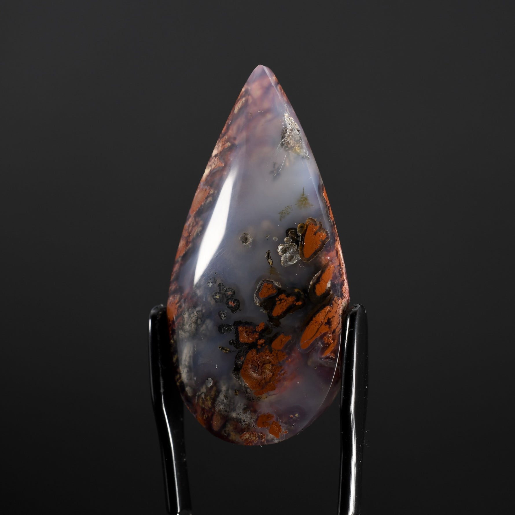 Pink Moss Agate Cabochon