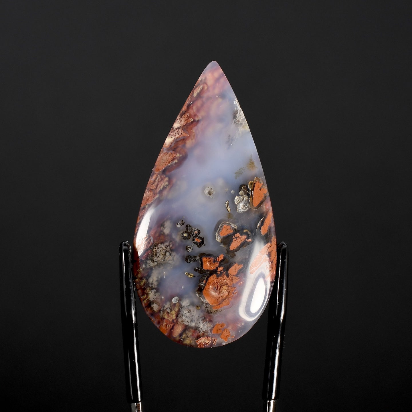 Pink Moss Agate Cabochon