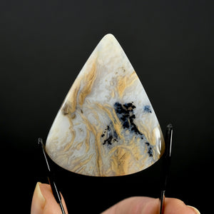 Dendritic Plume Agate Cabochon