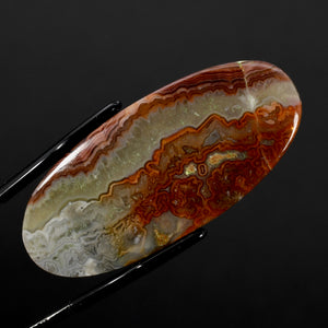 Red Crazy Lace Agate Oval Cabochon