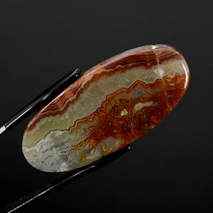 Red Crazy Lace Agate Oval Cabochon