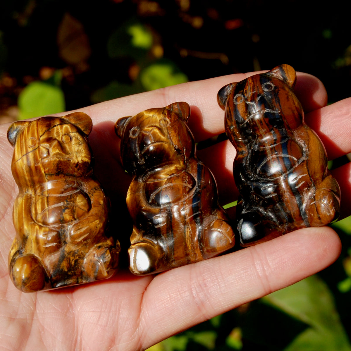 Tiger's Eye Crystal Teddy Bear