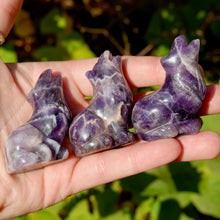 Load image into Gallery viewer, Chevron Amethyst Crystal Wolf
