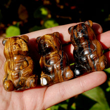 Load image into Gallery viewer, Tiger&#39;s Eye Crystal Teddy Bear
