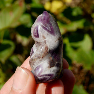 Chevron Amethyst Crystal Teddy Bear