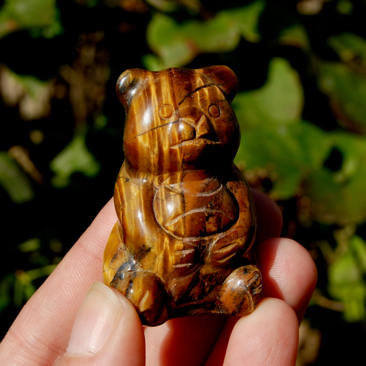 Tiger's Eye Crystal Teddy Bear