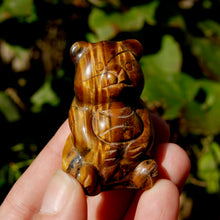 Load image into Gallery viewer, Tiger&#39;s Eye Crystal Teddy Bear
