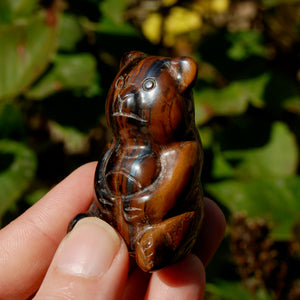 Tiger's Eye Crystal Teddy Bear