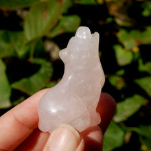 Load image into Gallery viewer, Rose Quartz Crystal Wolf
