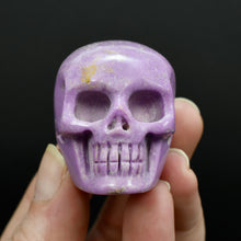 Load image into Gallery viewer, Phosphosiderite Carved Crystal Skull, Peru
