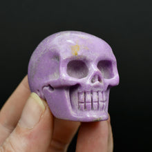 Load image into Gallery viewer, Phosphosiderite Carved Crystal Skull, Peru
