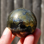 Covellite Pyrite Crystal Sphere