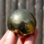 Covellite Pyrite Crystal Sphere