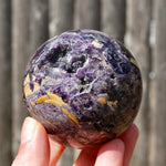 Purple Fluorite Crystal Sphere
