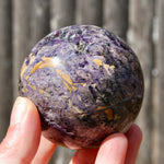 Purple Fluorite Crystal Sphere