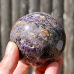 Purple Fluorite Crystal Sphere