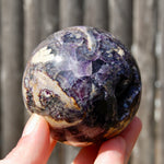 Purple Fluorite Crystal Sphere