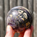 Purple Fluorite Crystal Sphere