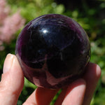 Magenta Watermelon Fluorite Crystal Sphere