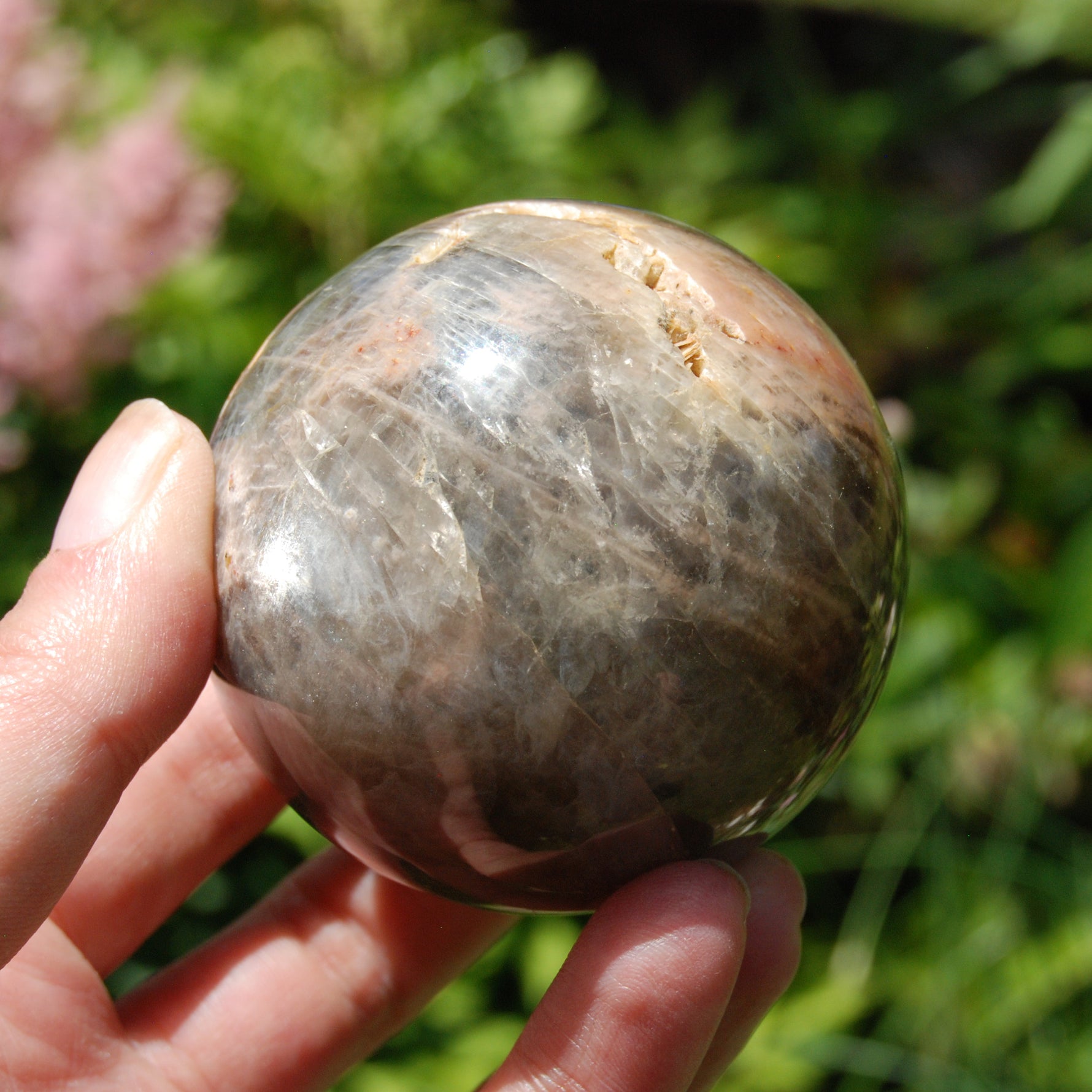 Black Moonstone Crystal Sphere