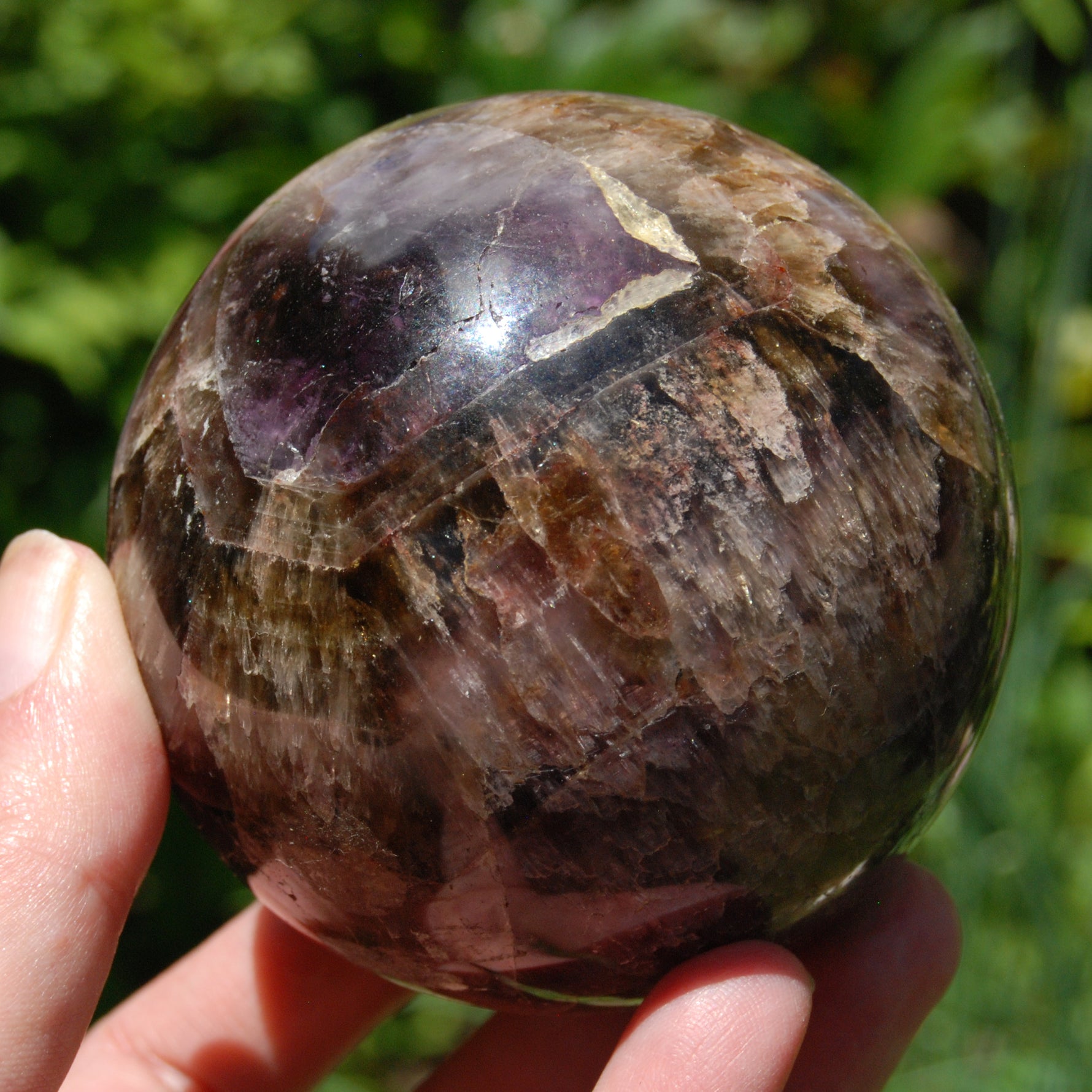 Super 7 Cacoxenite Crystal Sphere