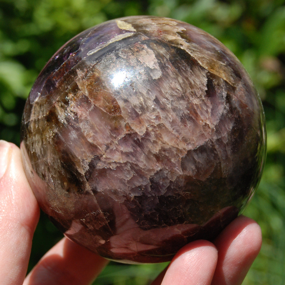 Super 7 Cacoxenite Crystal Sphere