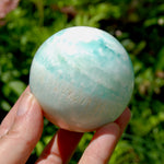 Caribbean Blue Calcite Crystal Sphere