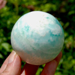 Caribbean Blue Calcite Crystal Sphere
