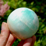 Caribbean Blue Calcite Crystal Sphere