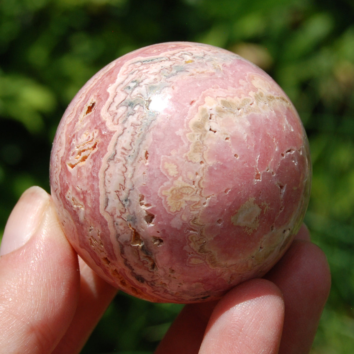 Rhodochrosite Crystal Sphere