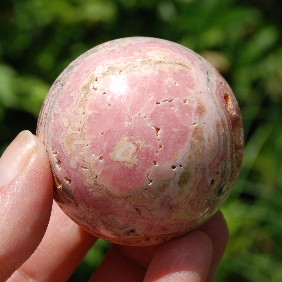 Rhodochrosite Crystal Sphere