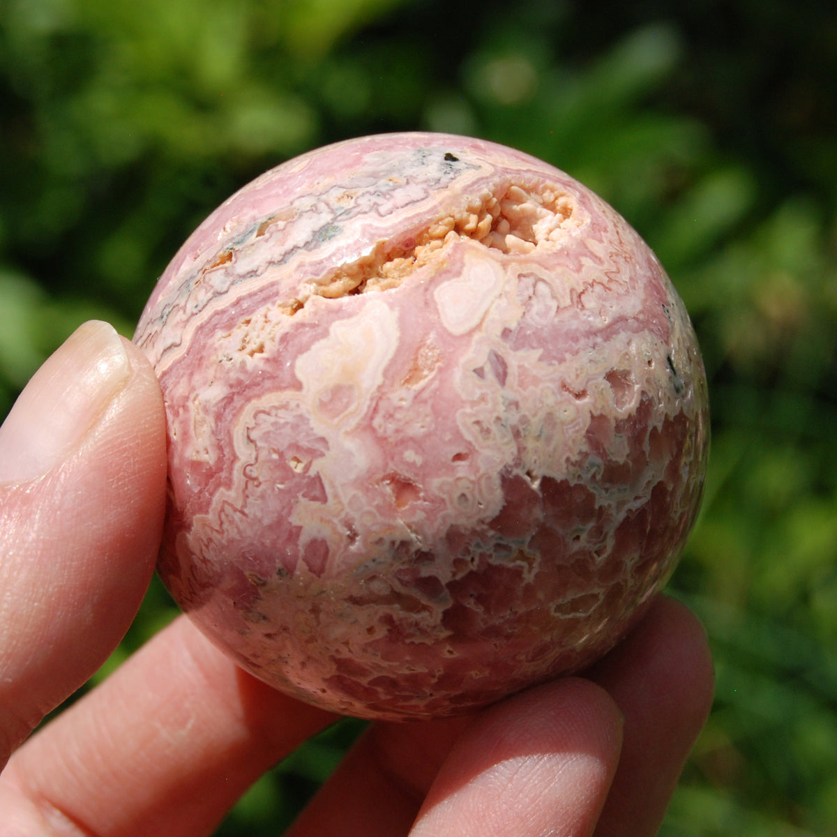 Rhodochrosite Crystal Sphere
