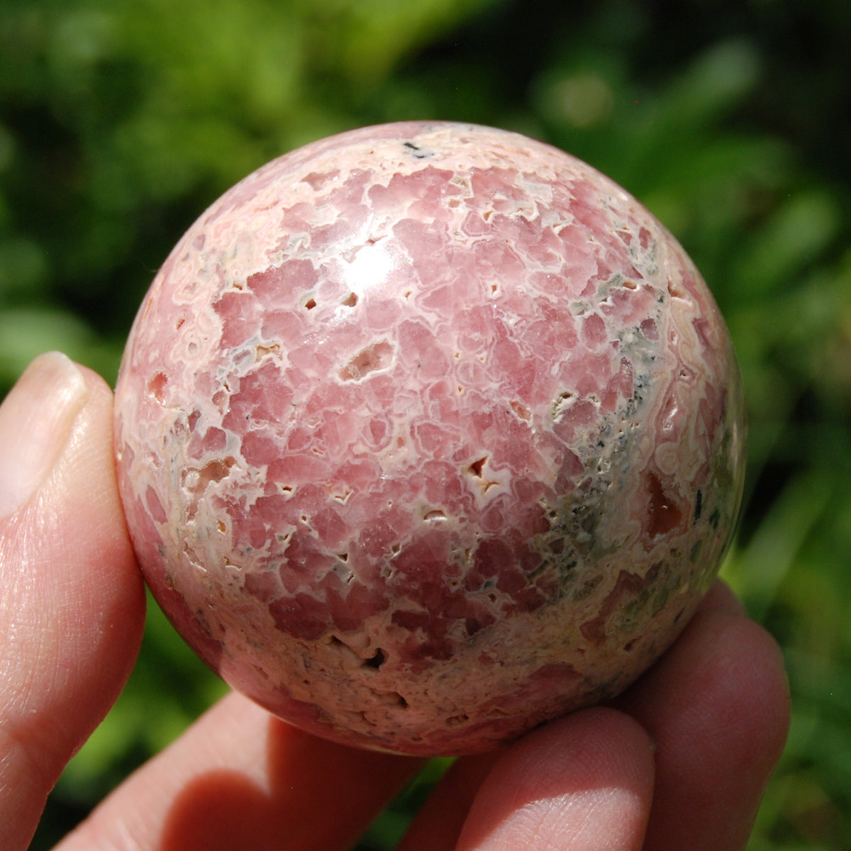 Rhodochrosite Crystal Sphere