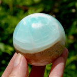 Caribbean Blue Calcite Crystal Sphere